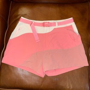 Outdoor Voices pink hiking shorts